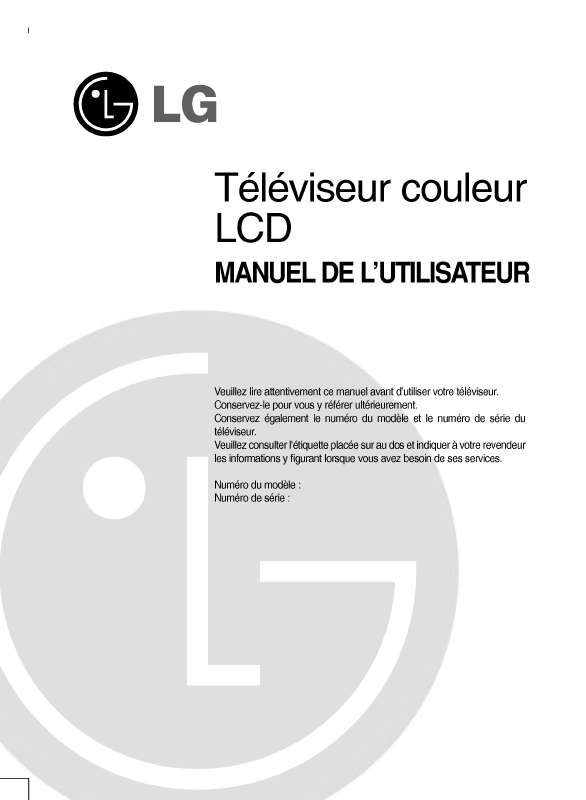Mode d'emploi LG RZ-42LZ30
