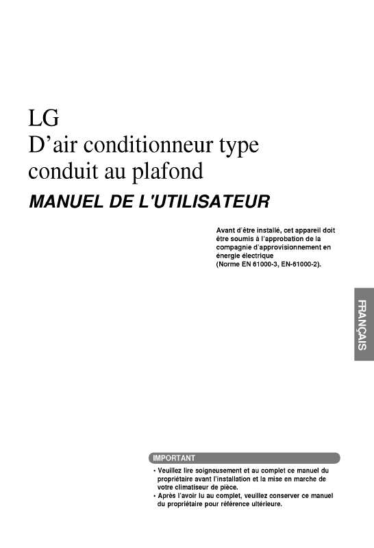 Mode d'emploi LG UB30 NGC