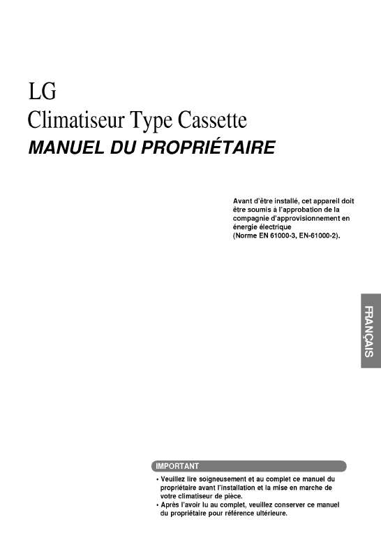 Mode d'emploi LG UT18 NEC