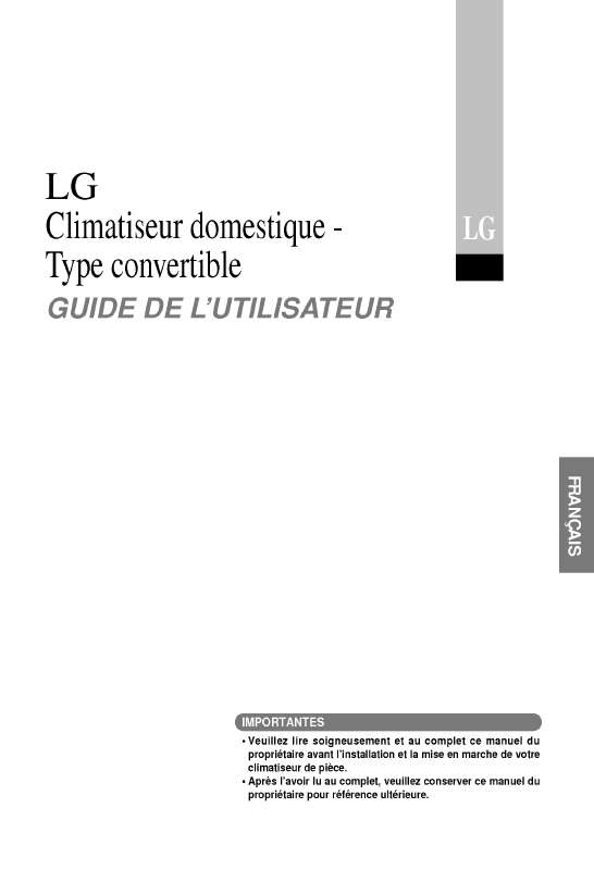 Mode d'emploi LG UV18AC