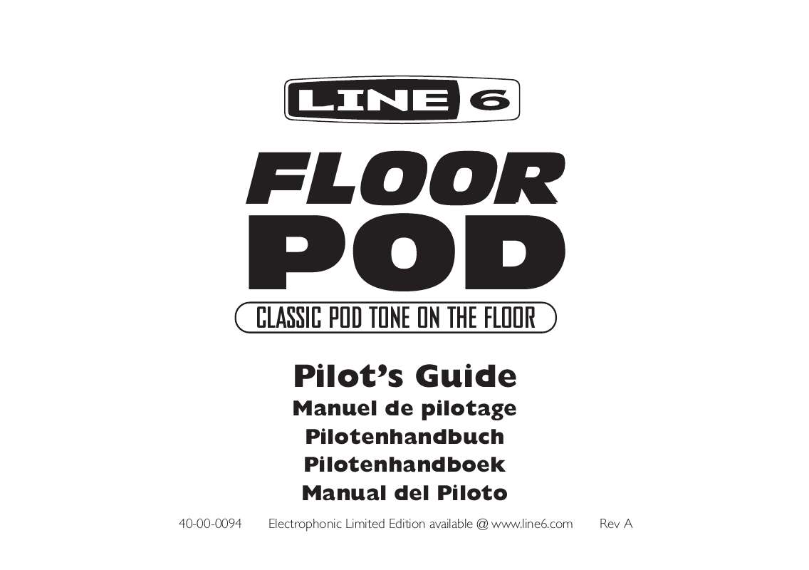 Mode d'emploi LINE 6 FLOOR POD