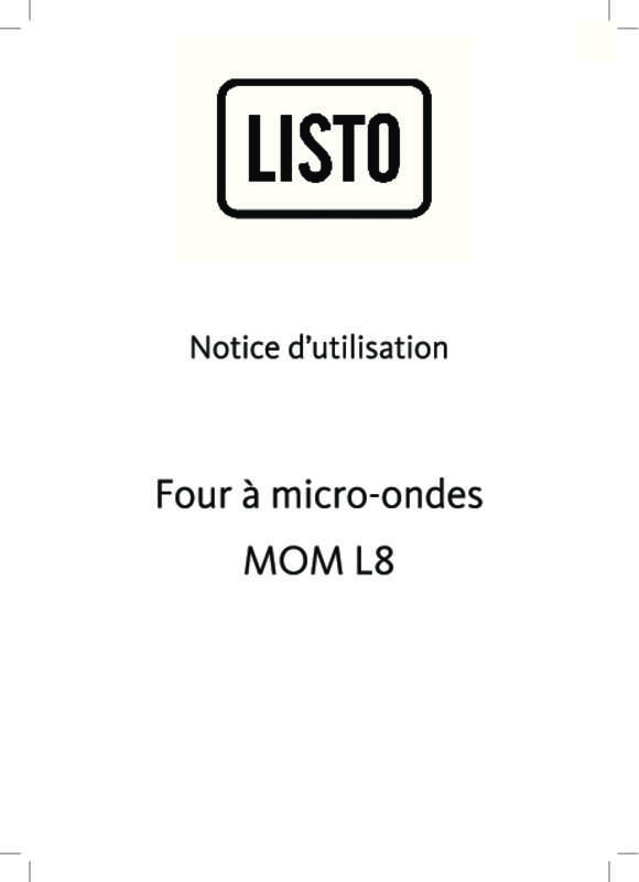 Mode d'emploi LISTO MOM L8