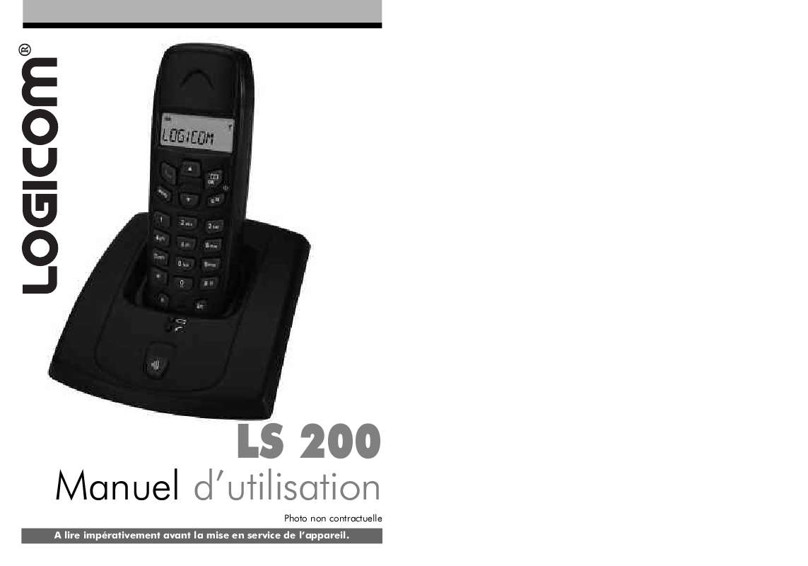 Notice LOGICOM LS 200 - téléphone portable Trouver une solution à un