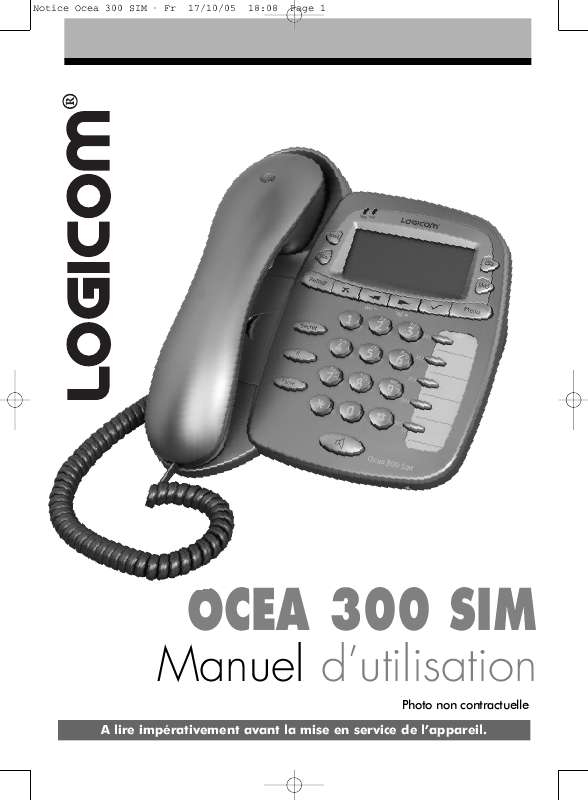 Mode d'emploi LOGICOM OCEA 300 SIM