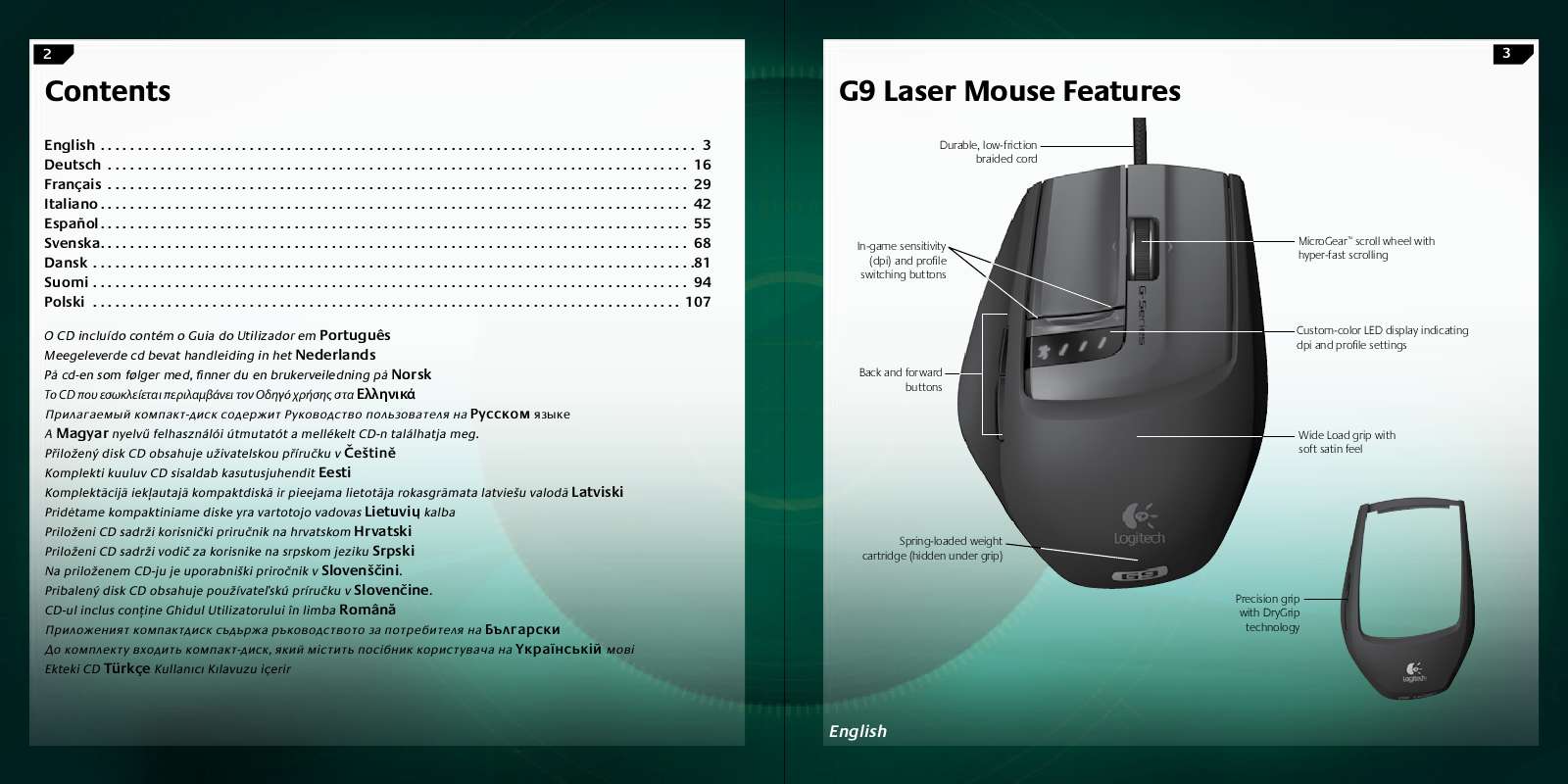 Notice LOGITECH G9 LASER MOUSE - Trouver une solution à un problème ...