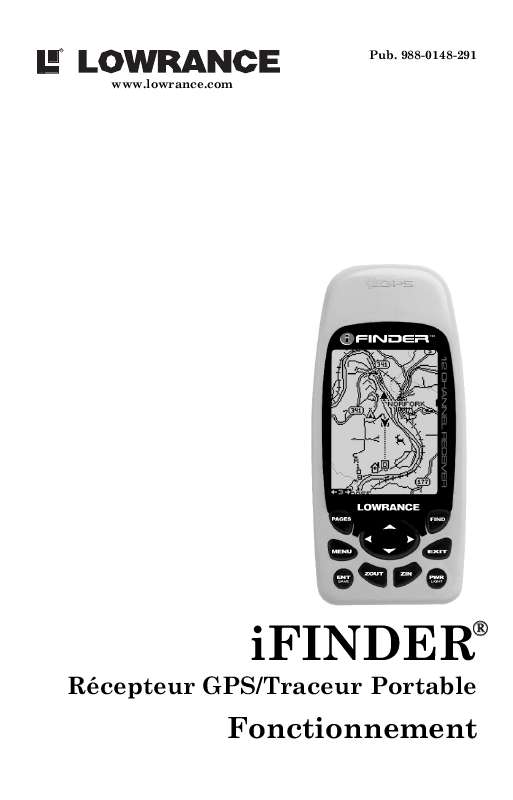 Mode d'emploi LOWRANCE IFINDER