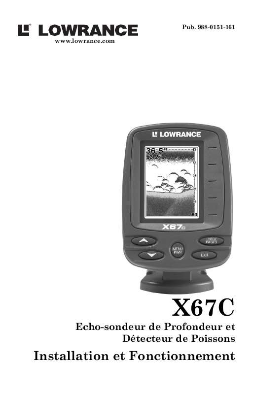 Mode d'emploi LOWRANCE X67C