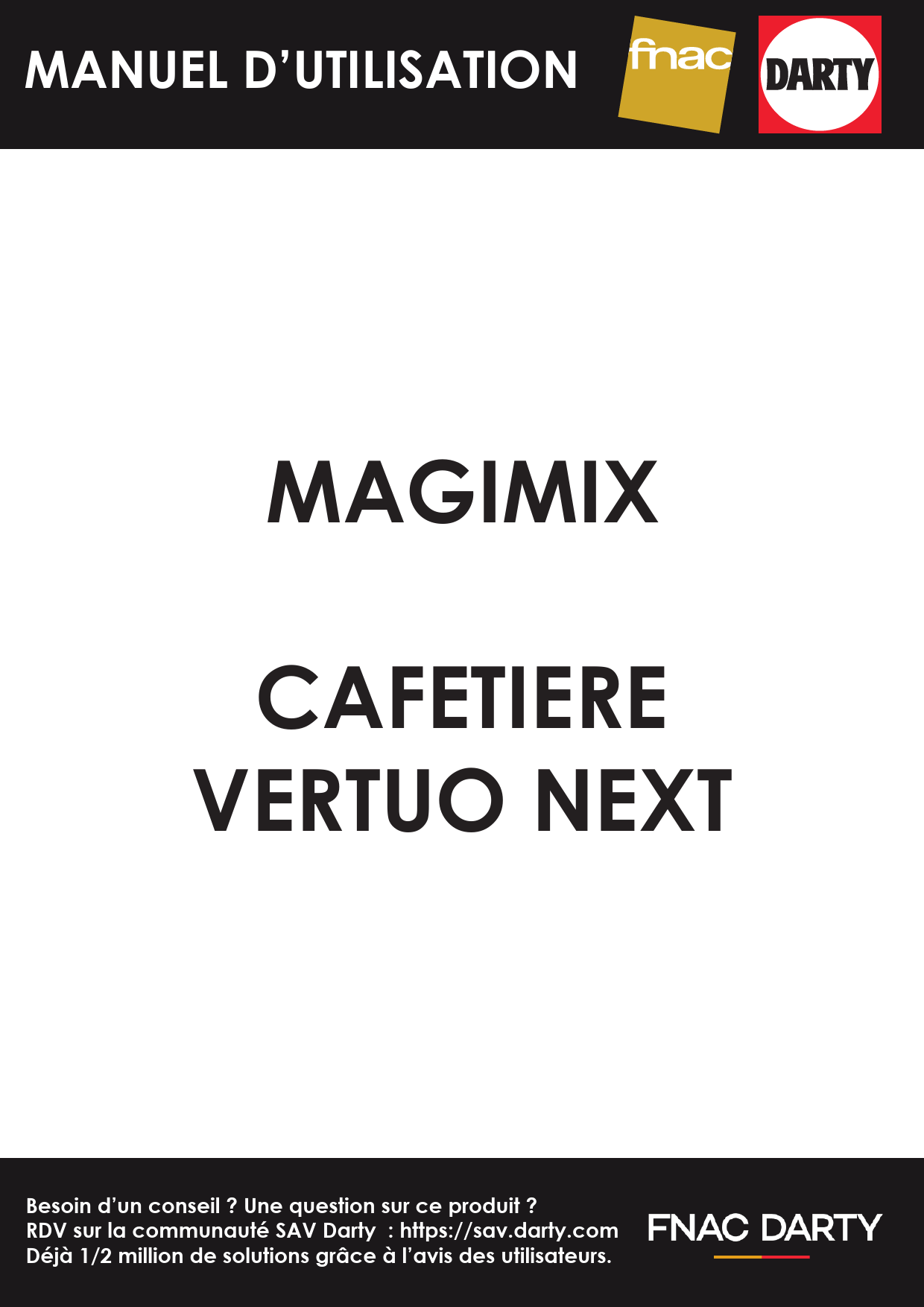Détartrage – MAGIMIX Cafetière à dosette – Communauté SAV Darty
