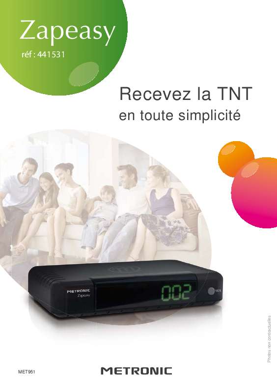 Notice METRONIC 441531 - décodeur tnt Trouver une solution à un ...