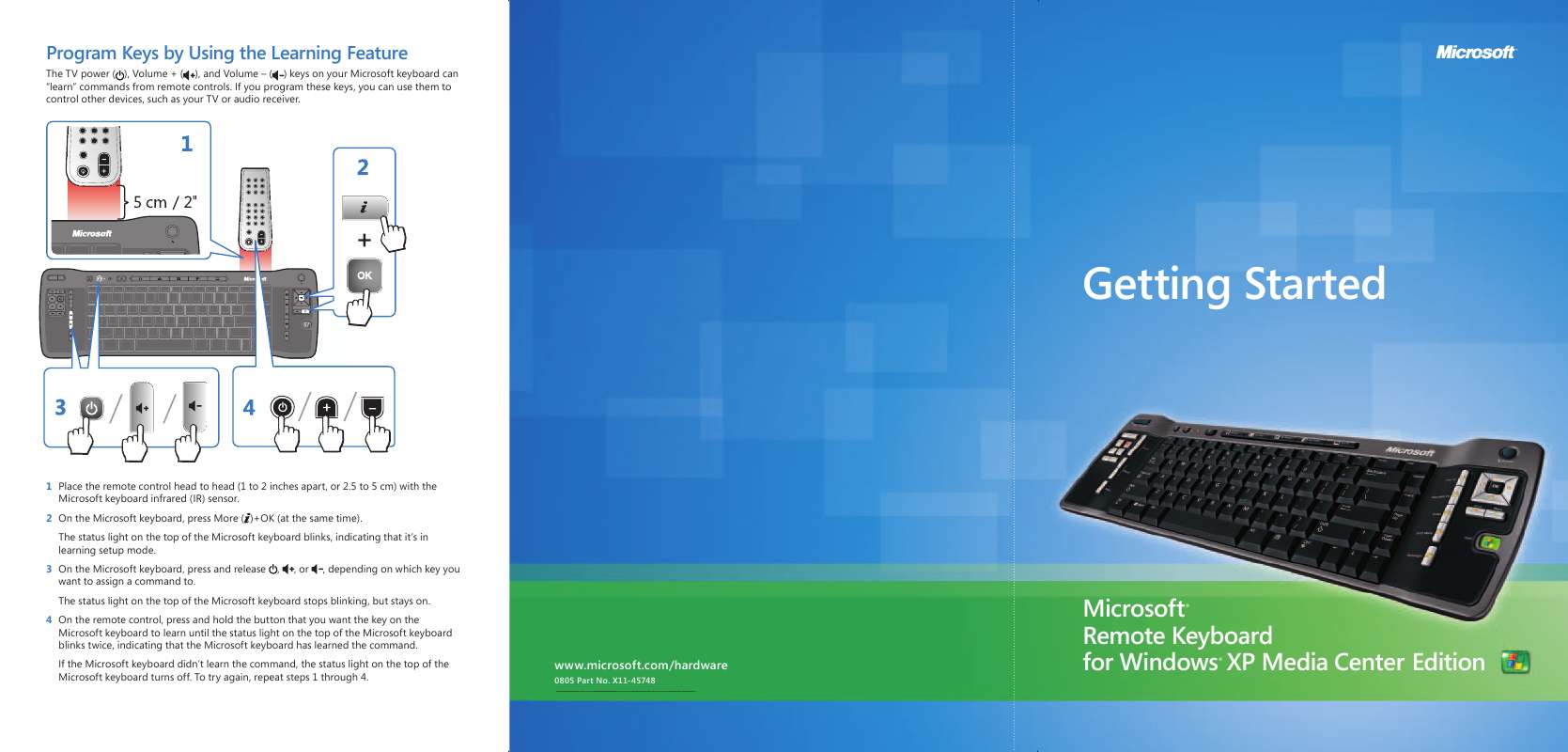 microsoft remote keyboard for windows xp media center edition