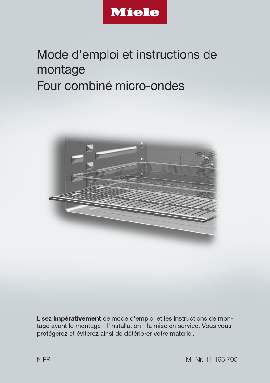 Mode d'emploi MIELE H 7440 BPX NR