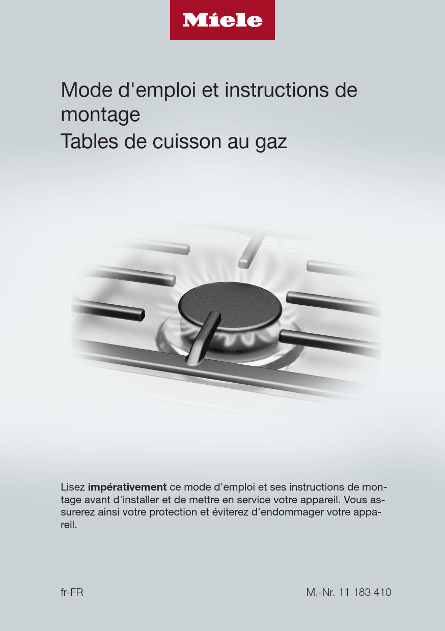 Mode d'emploi MIELE KM 3054-1