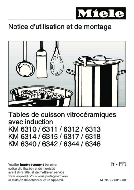 Mode d'emploi MIELE KM 6312