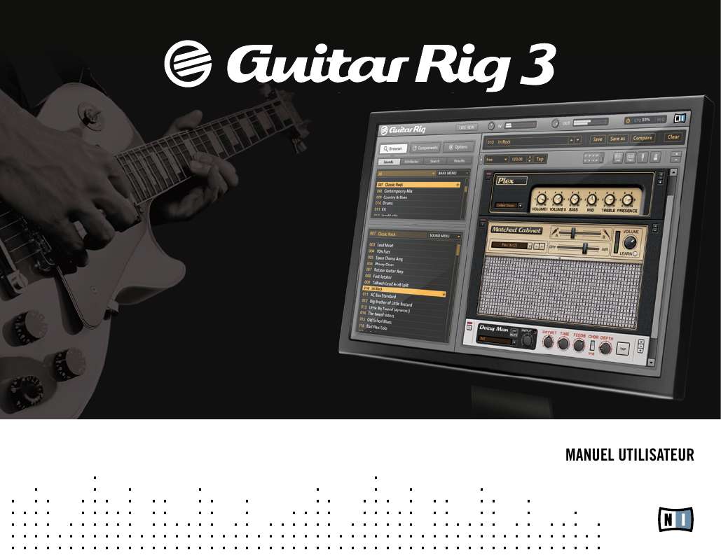 Pedalier Guitar Rig 3 pro Kontrol MAC PC
