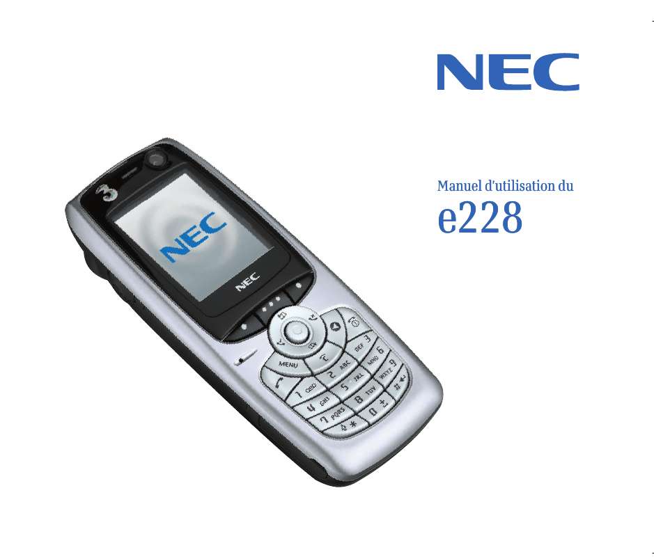 Mode d'emploi NEC E228I