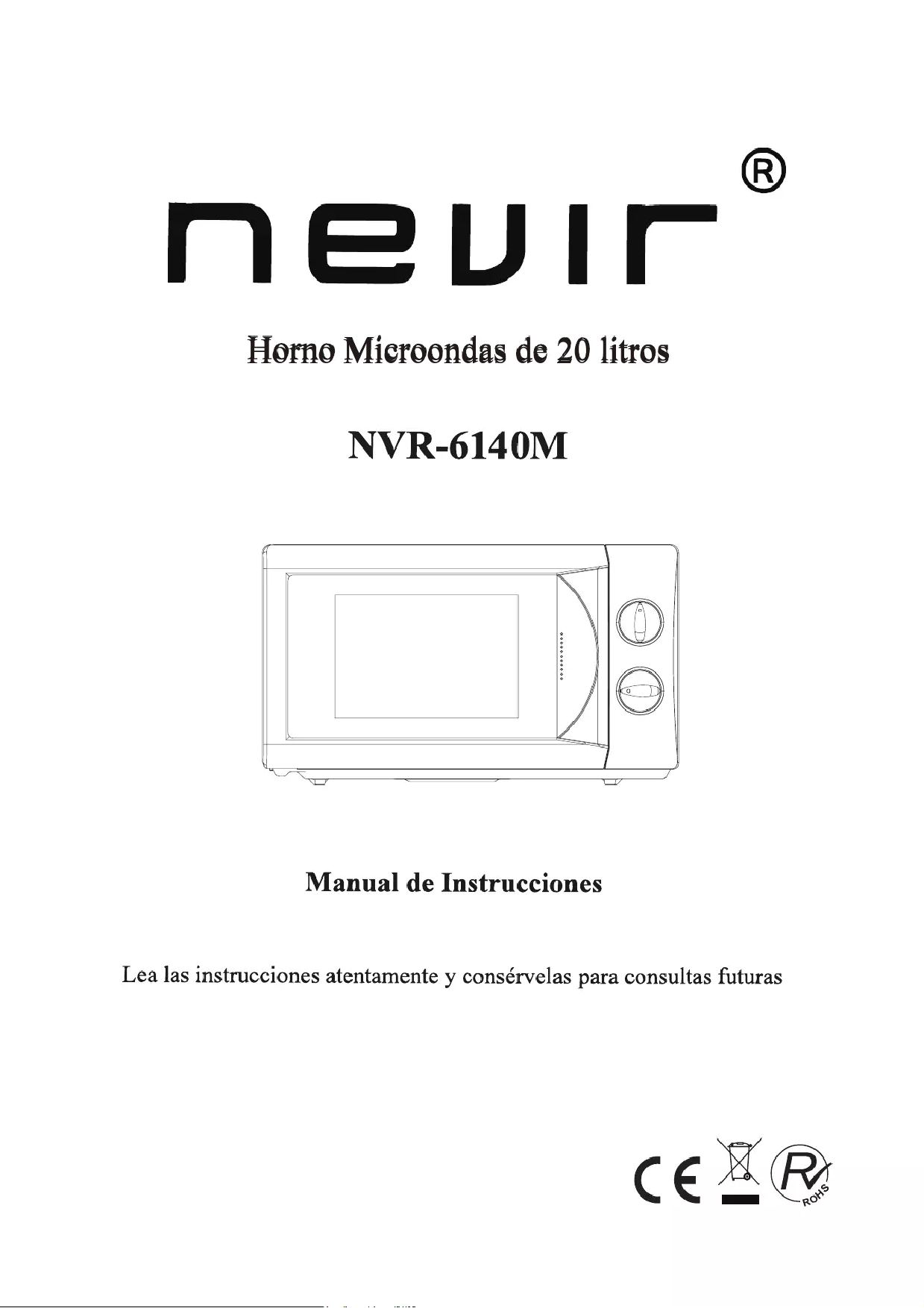 Mode d'emploi NEVIR NVR-6140