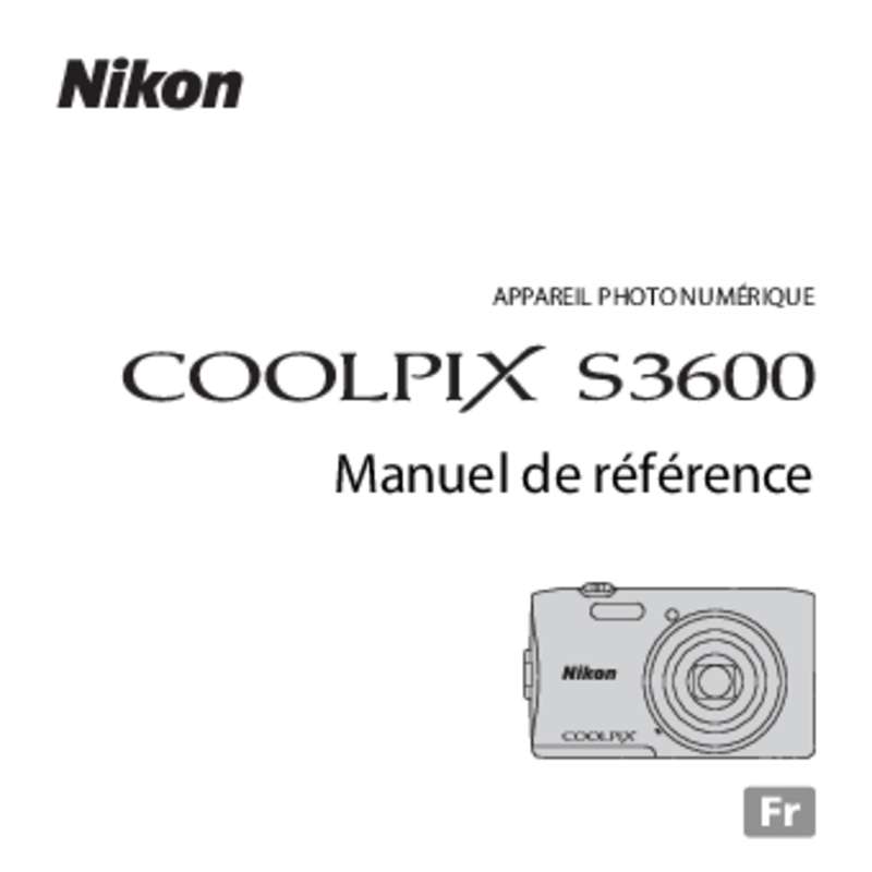 Mode d'emploi NIKON COOLPIX S3600