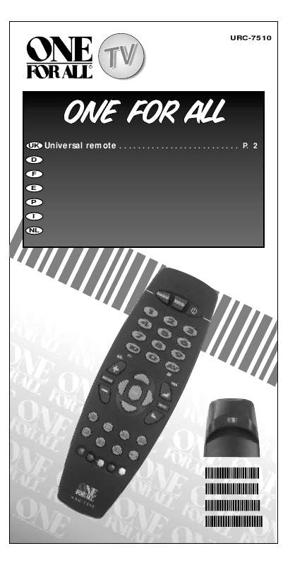 Telecommande One For All Notice