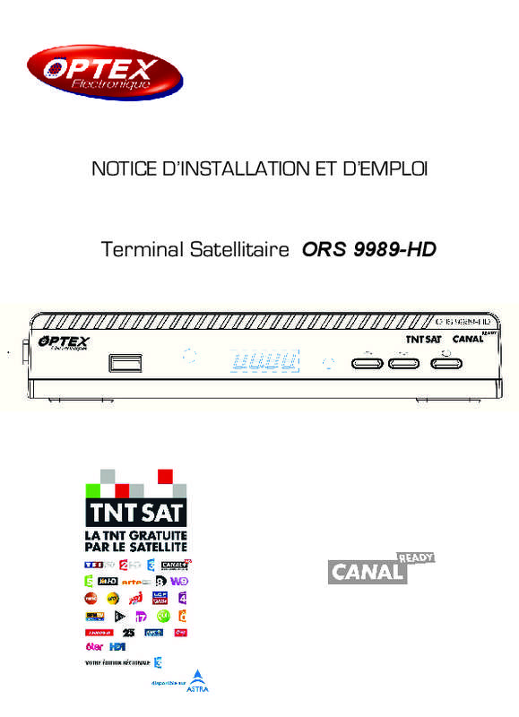 Décodeur satellite OPTEX Ors9939hd Récepteur / Décodeur Tv Satel