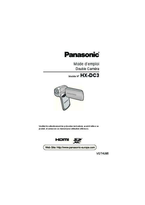 Mode d'emploi PANASONIC DC3