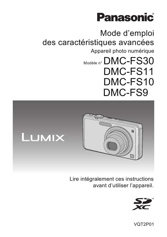 Notice Panasonic Lumix Dmc Fs Appareil Photo Trouver Une Solution Un Probl Me Panasonic