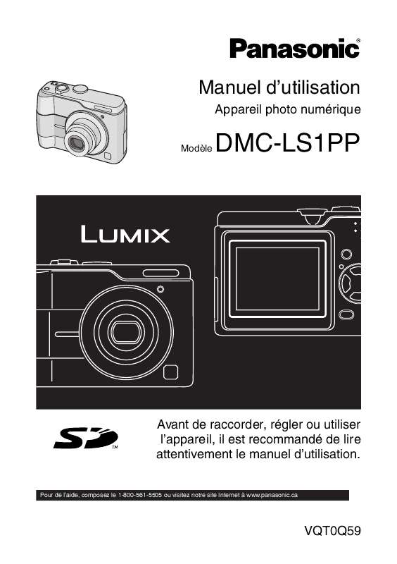 Notice Panasonic Lumix Dmc Ls Pp Appareil Photo Trouver Une Solution Un Probl Me Panasonic