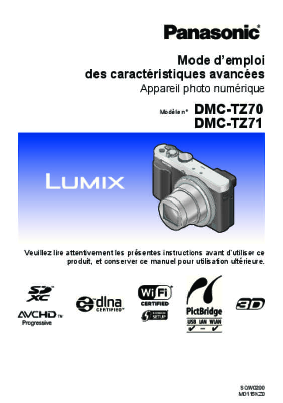Mode d'emploi PANASONIC DMC-TZ70EG