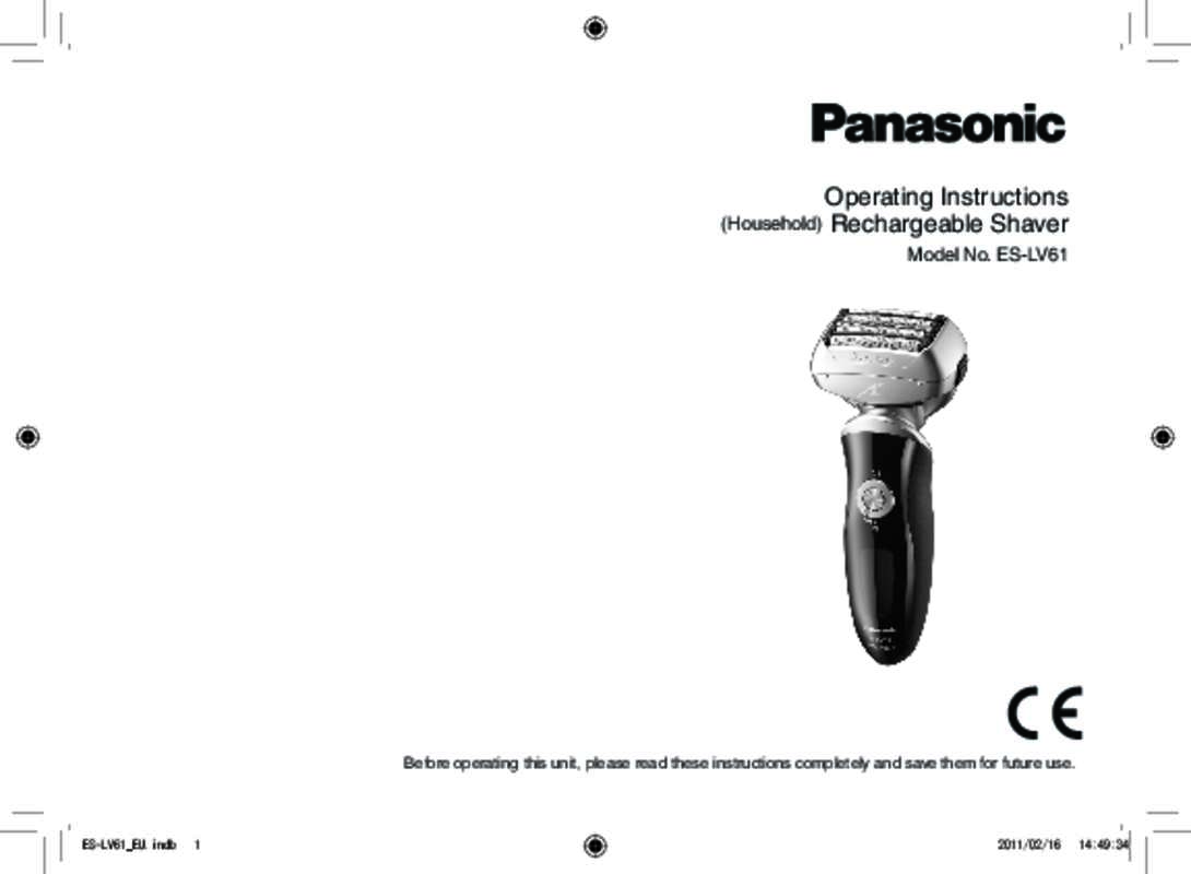Mode d'emploi PANASONIC ES-LF51-S803
