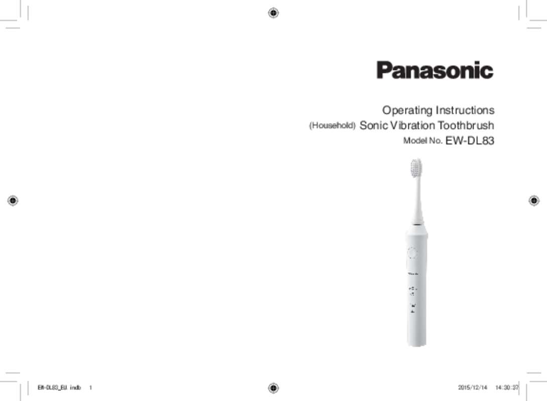 Mode d'emploi PANASONIC EW-DL83