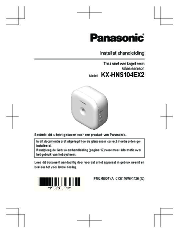 Mode d'emploi PANASONIC KX-HNS104EX2