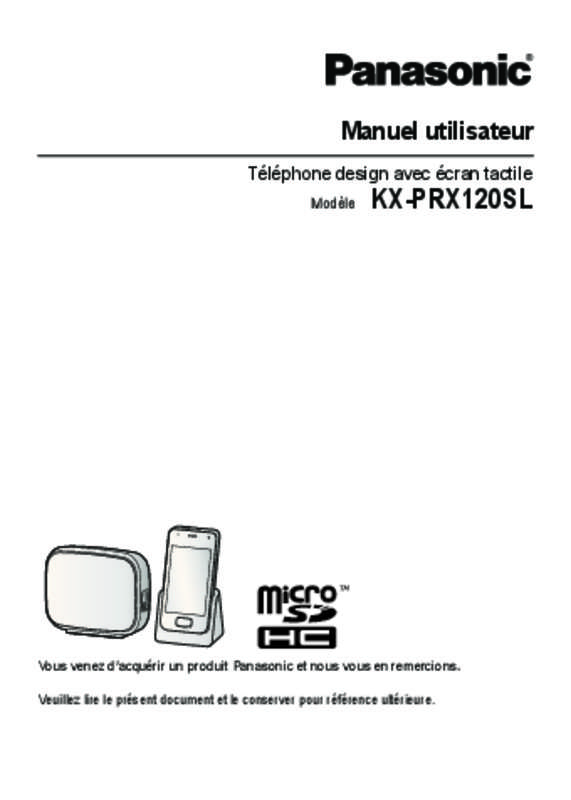 Mode d'emploi PANASONIC KX-PRX120SL