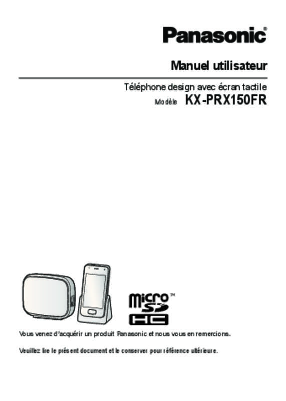 Mode d'emploi PANASONIC KX-PRX-150FR