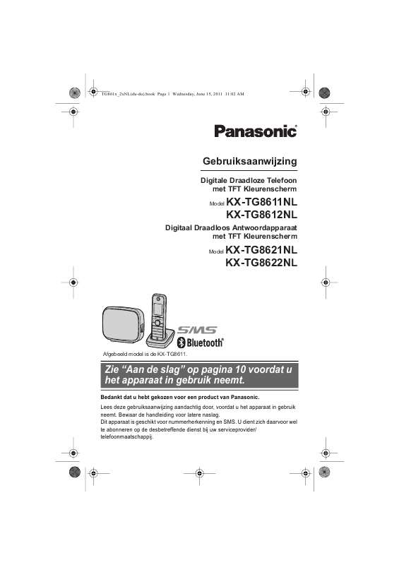Mode d'emploi PANASONIC KXTG8622NL