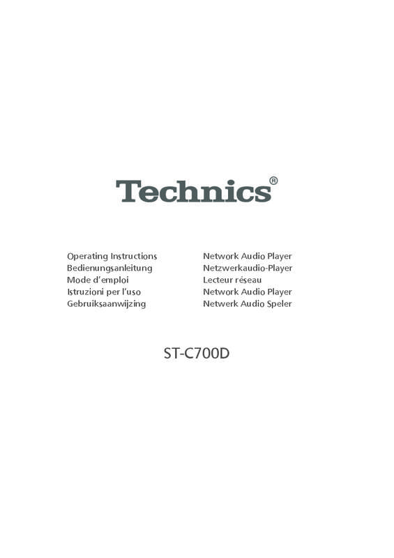 Mode d'emploi PANASONIC STC700DE