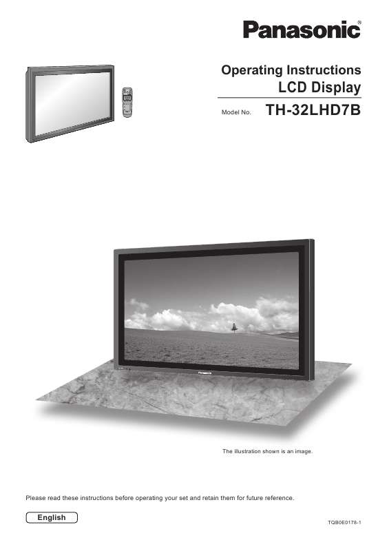 Mode d'emploi PANASONIC TH32LHD7BK