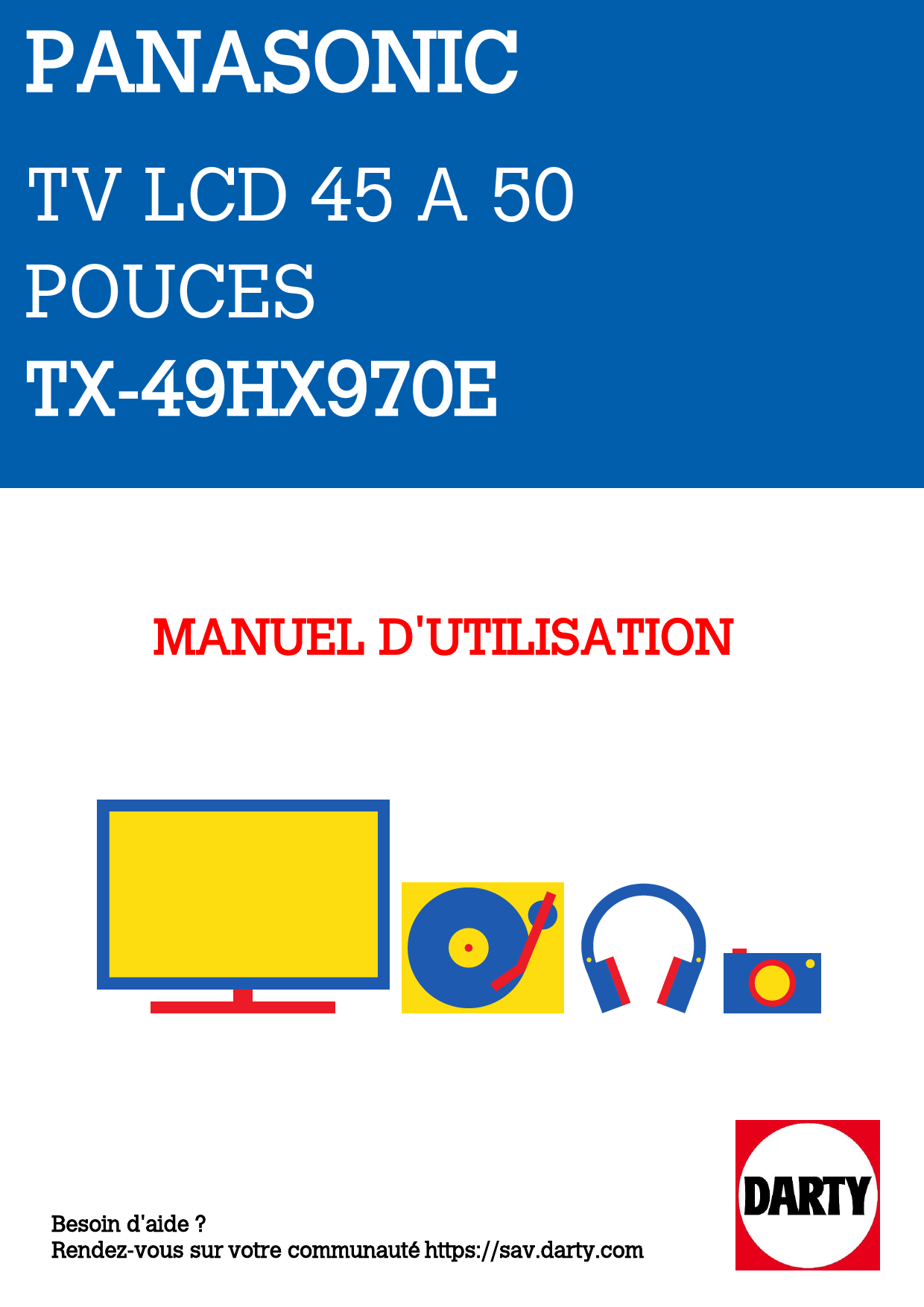 Mode d'emploi PANASONIC TX-49HX970E