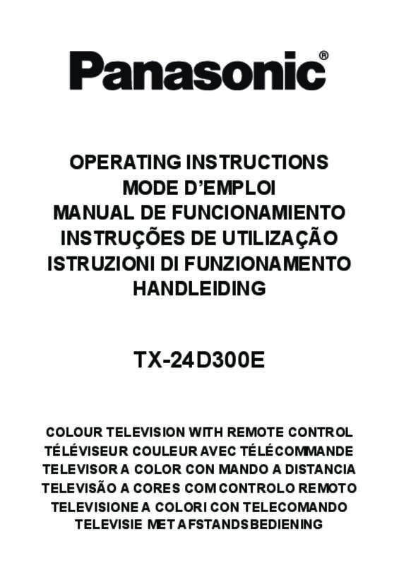 Mode d'emploi PANASONIC TX-24D300E