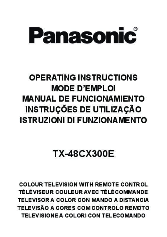 Mode d'emploi PANASONIC TX-48CX300E