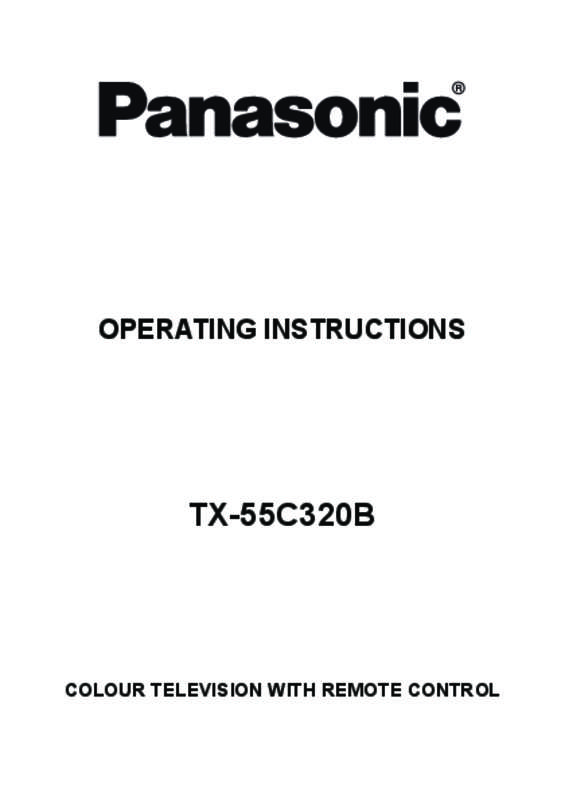 Mode d'emploi PANASONIC TX-55C320B