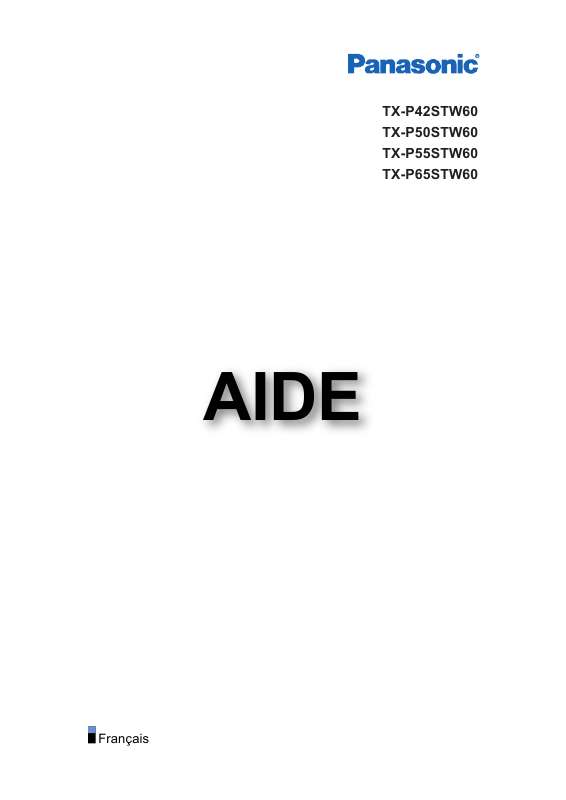 Mode d'emploi PANASONIC TX-P55STW60