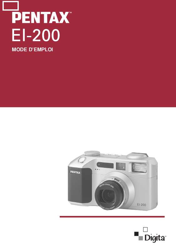 Notice PENTAX OPTIO VS20 - appareil photo Trouver une solution à un