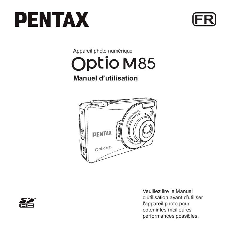 Mode d'emploi PENTAX OPTIO M85