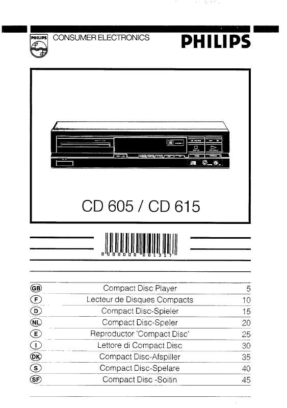 Notice PHILIPS CD615 - Trouver une solution à un problème PHILIPS CD615