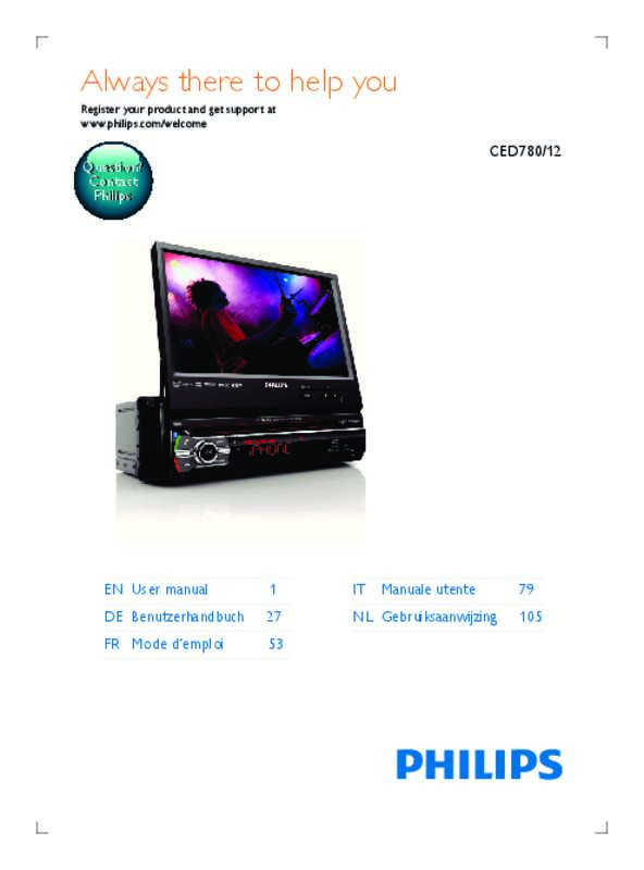 Mode d'emploi PHILIPS CED780/12
