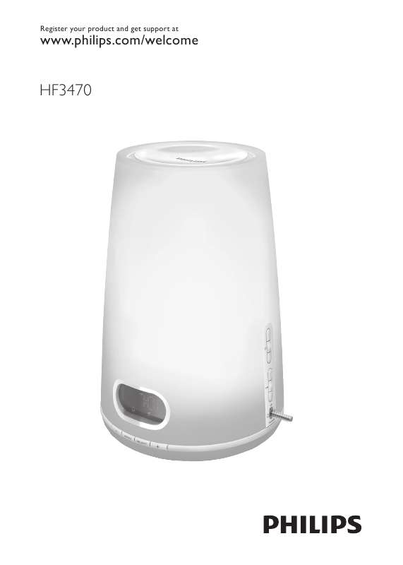 Notice PHILIPS HF3470 luminothérapie Trouver une solution à un