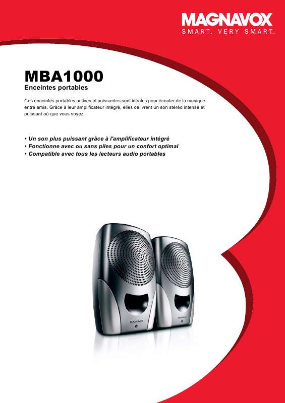 Mode d'emploi PHILIPS MBA1000