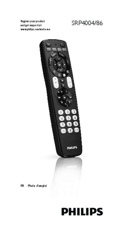 Mode d'emploi PHILIPS PERFECT REPLACEMENT SRP4004