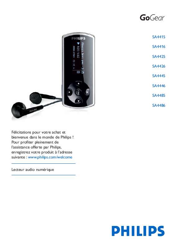 Mode d'emploi PHILIPS SA4425