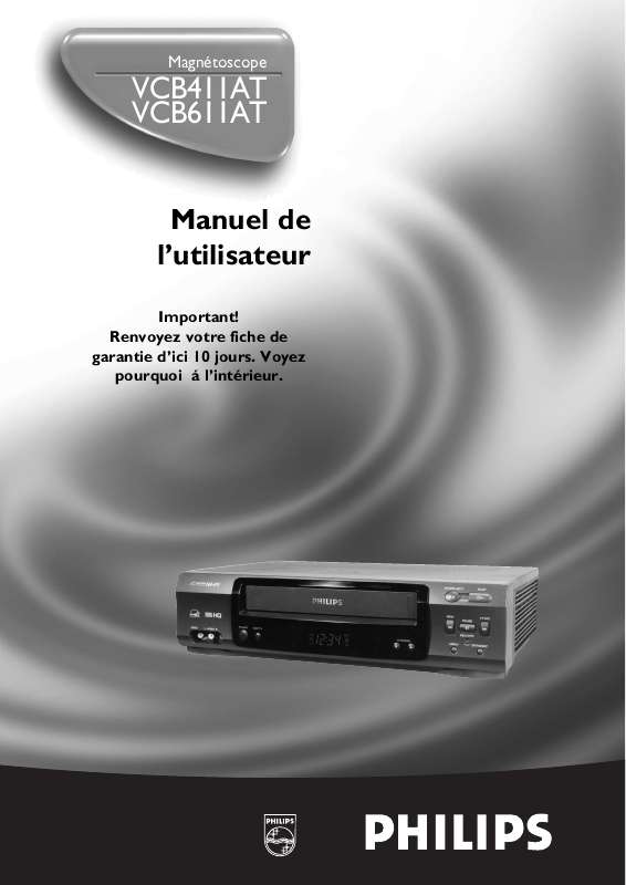 Mode d'emploi PHILIPS VCB611AT