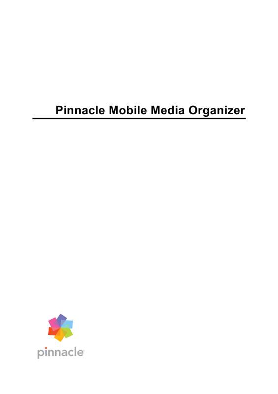 Mode d'emploi PINNACLE MOBILE MEDIA ORGANIZER